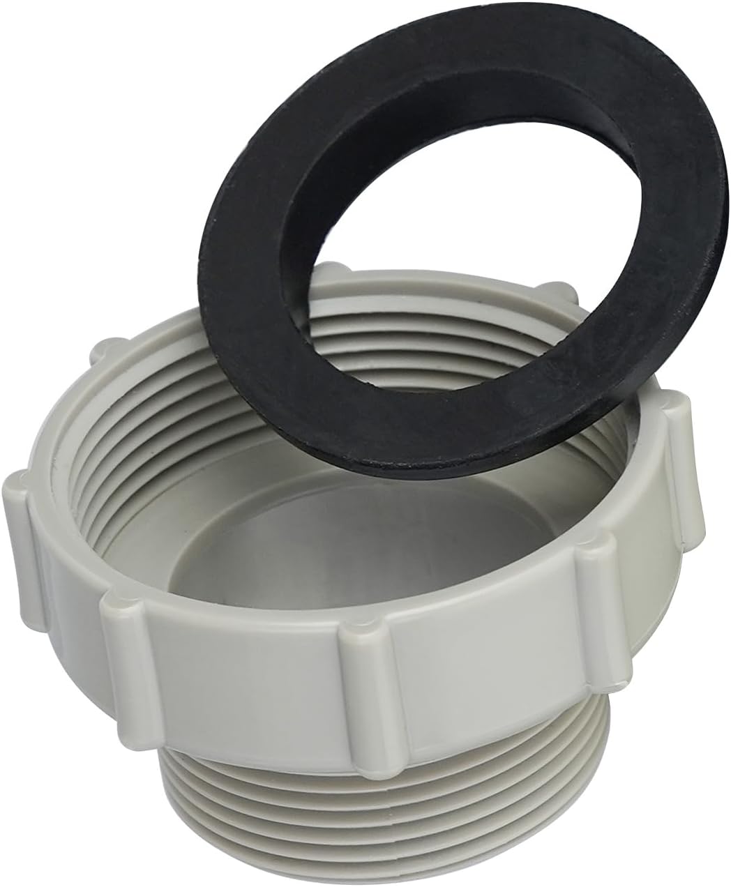 Adaptador reducción plástico 2" a 1-1/2" para fregadero