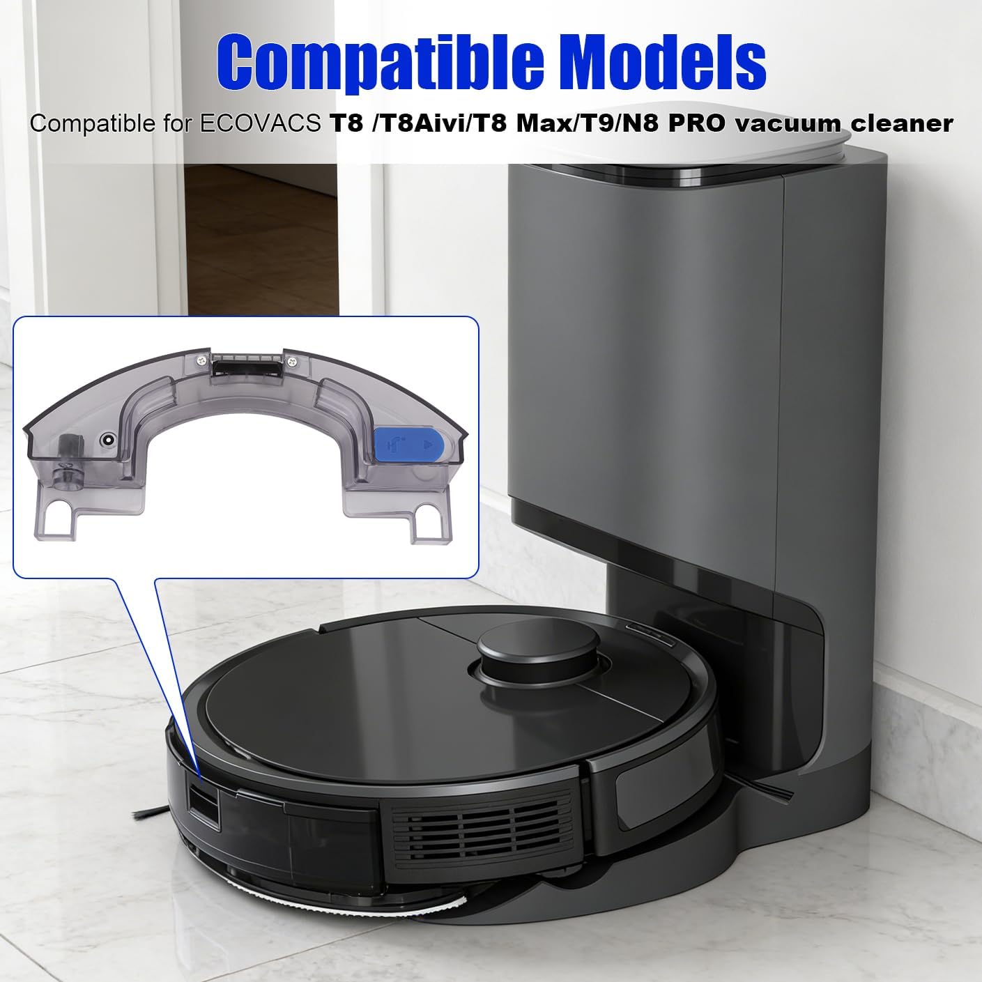 Caja depósito agua comp ECOVACS T8 T9 N8 Pro