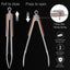 Juego 2 Pinzas Parrilla Acero Inox 16x12 Resistentes