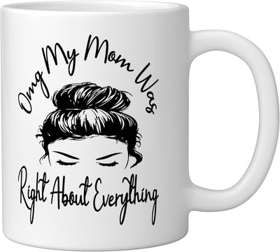 Taza Cerámica Humorística Madre Día de la Madre Blanca