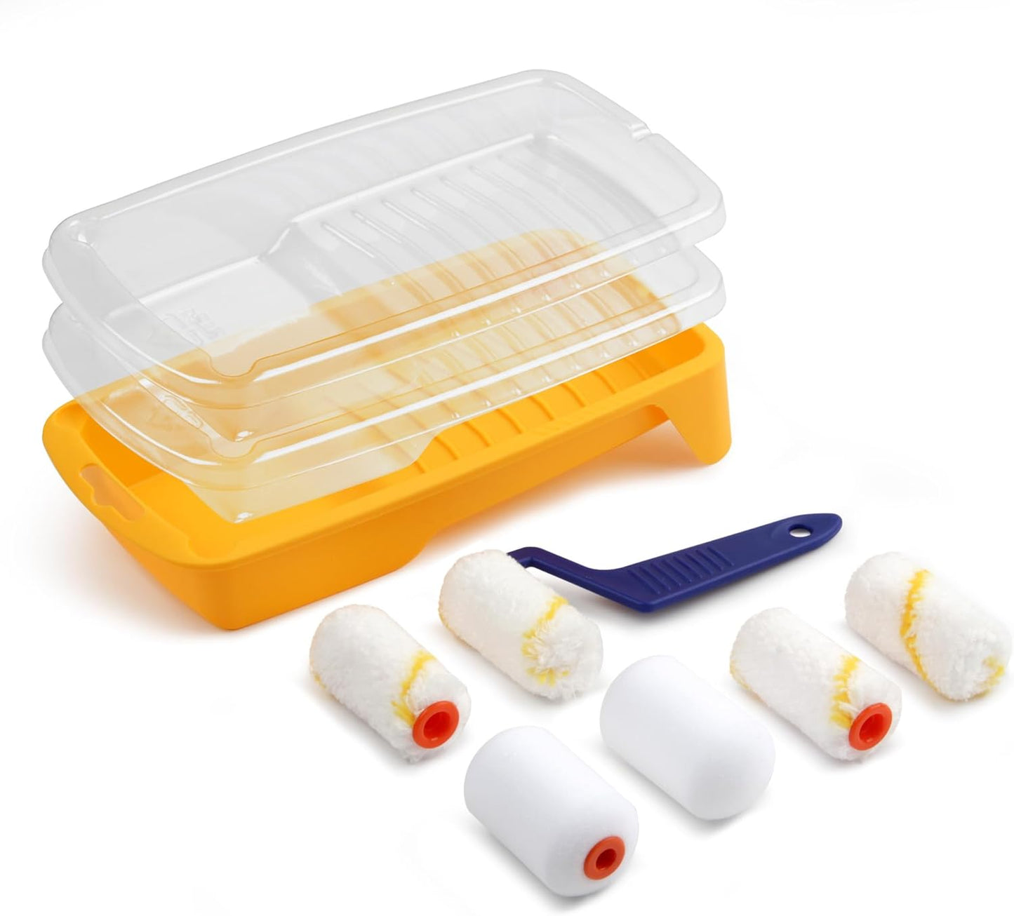 Rodillo pintura 2pulg microfibra set 10 con bandeja