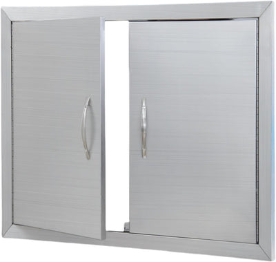 Puerta cocina acero inox 31x24pulg para barbacoa impermeable