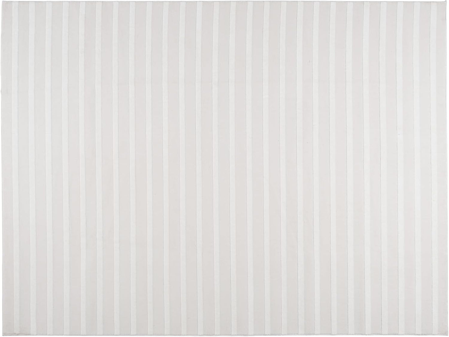 Alfombras 8x10ft para sala dormitorio lavable Oeko-TEX crema