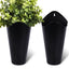 Macetas pared galvanizadas 12pulg 2 pack jarrones metal negro
