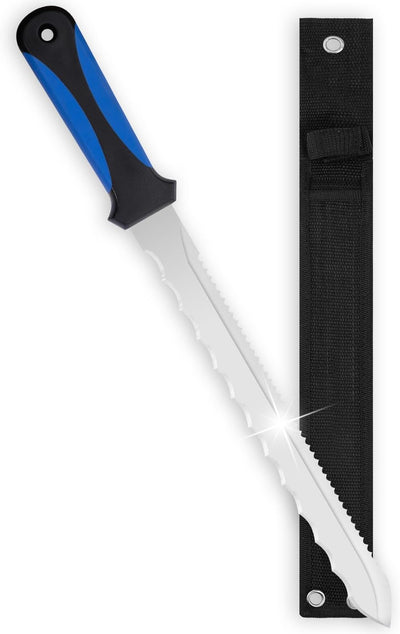 Cuchillo jardín doble filo 11.14pulg afilado transportable