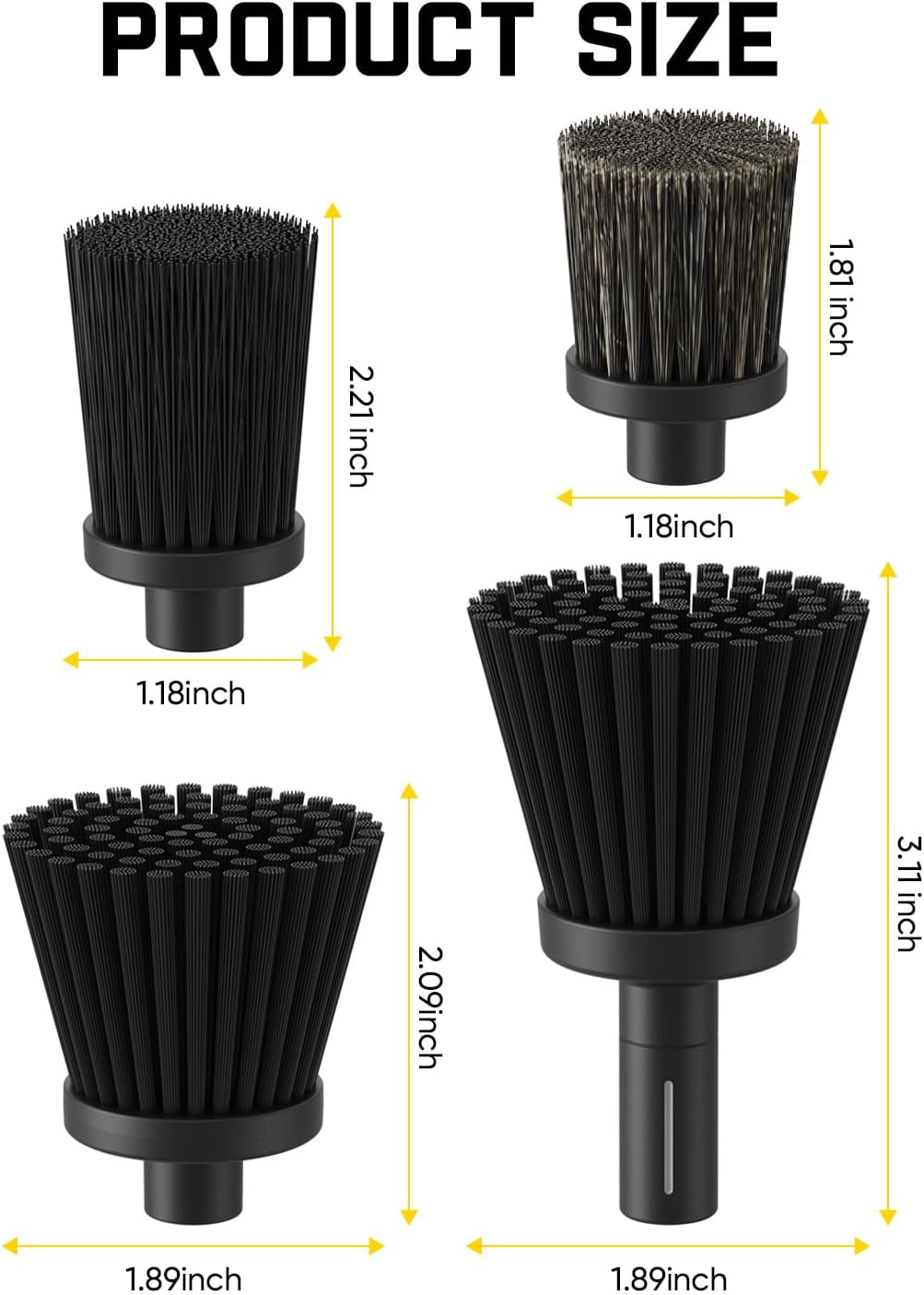 4 Cabezales cepillo repuesto Flip G10 Nano puertas
