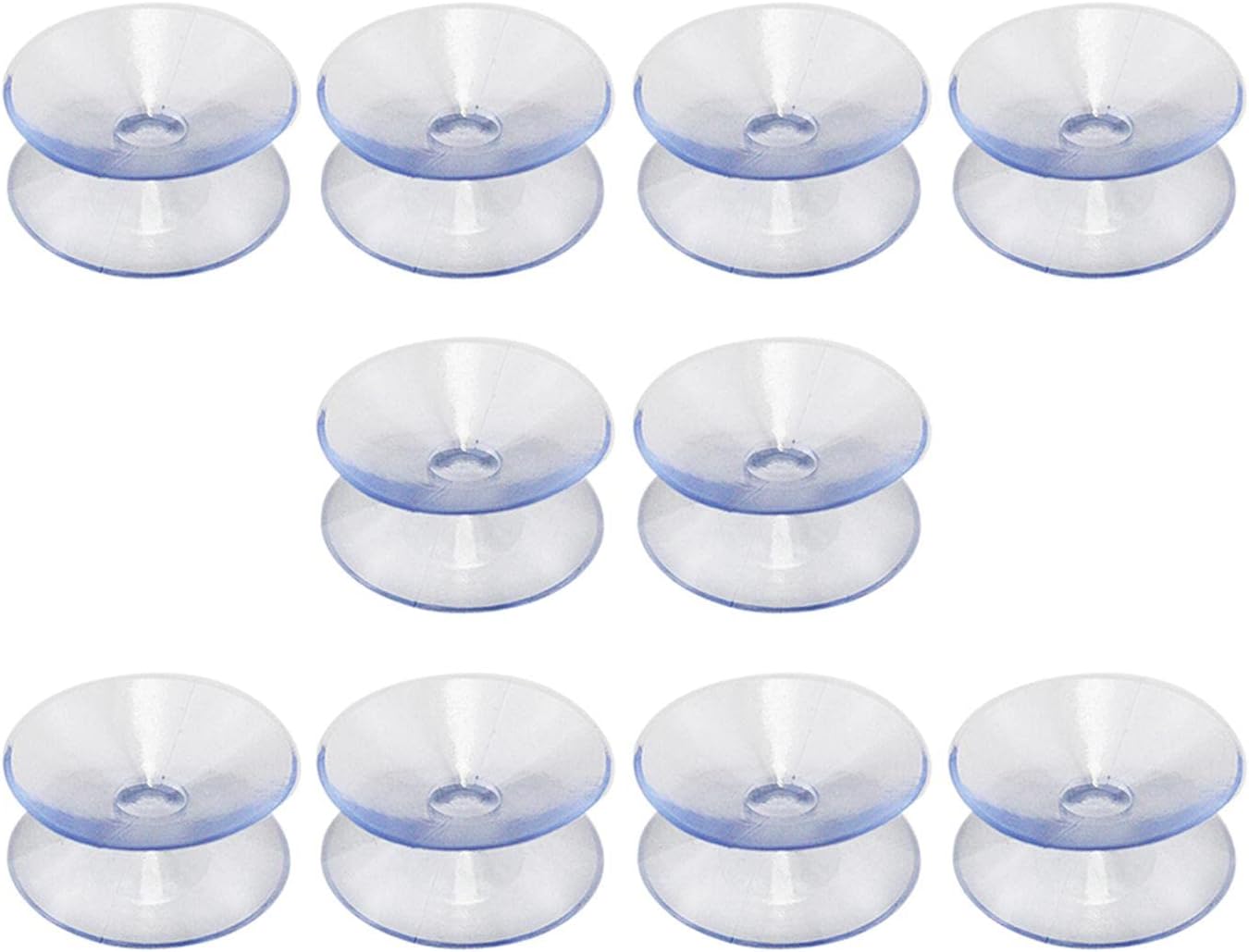 10 Ventosas Doble Cara Transparente Para Mesa Vidrio Hogar Cocina