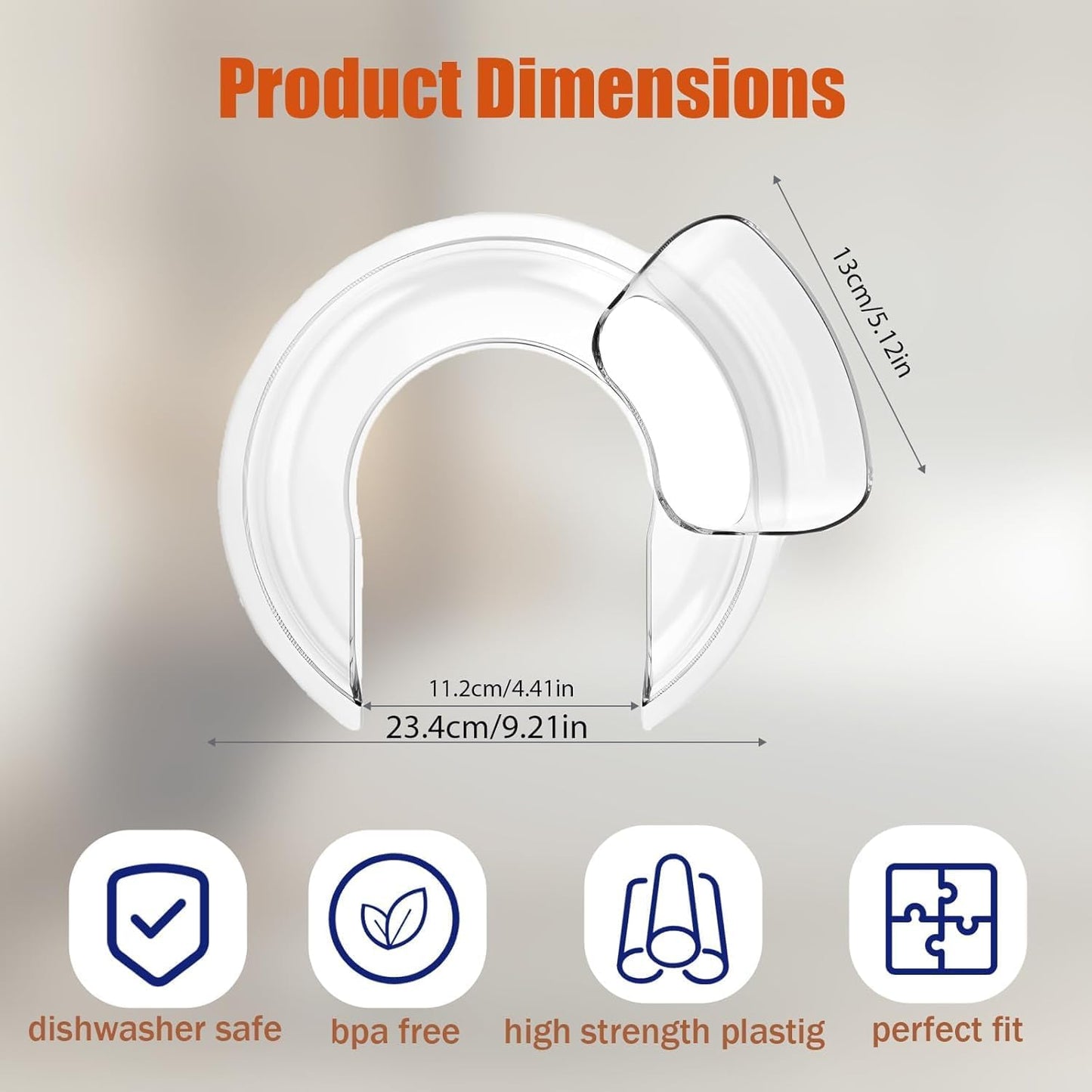 Protector vertido 4.5-5qt acero inox anti salpicadura