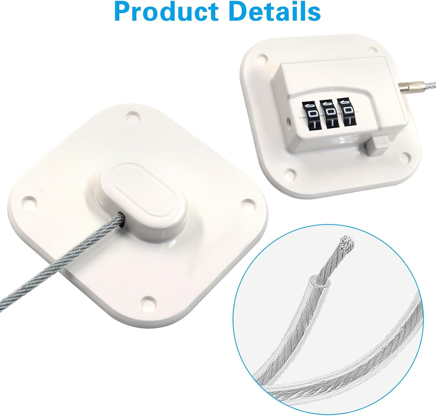 Cerradura combinación refrigerador sistema bloqueo blanco