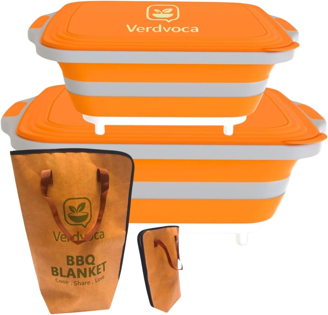 Set 2 Tubos Colapsables BBQ 30L y 16L