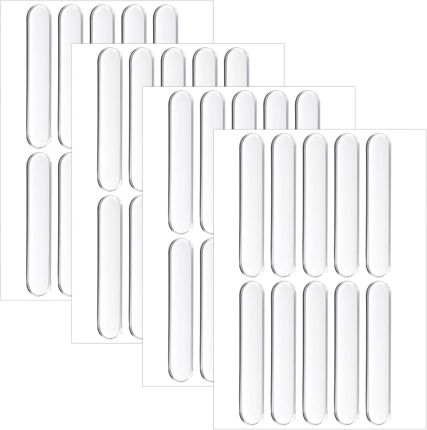 40 Pzas Parachoques Puerta Autoadhesivo Transparente