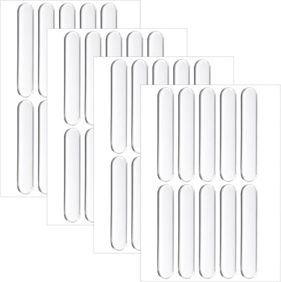 40 Pzas Parachoques Puerta Autoadhesivo Transparente