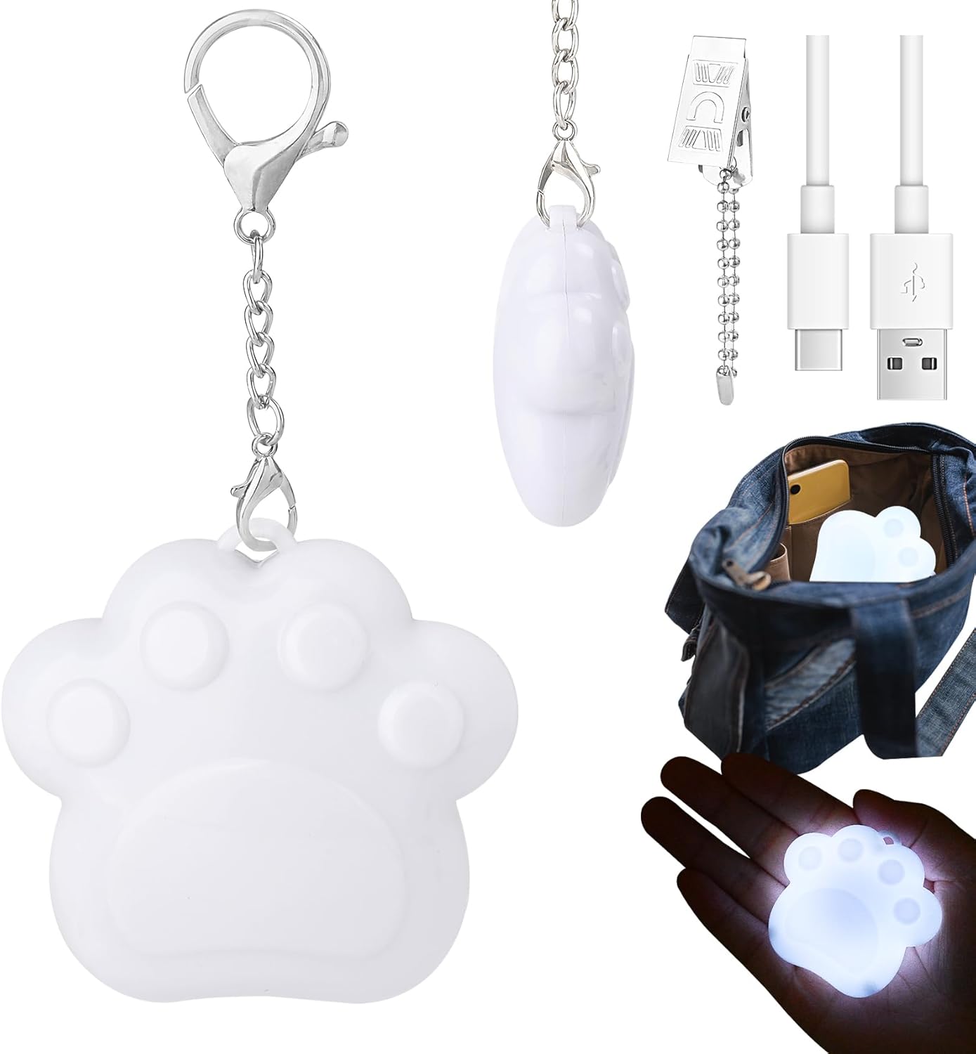 Lámpara gato sensor automático luz nocturna corazón regalo mujer