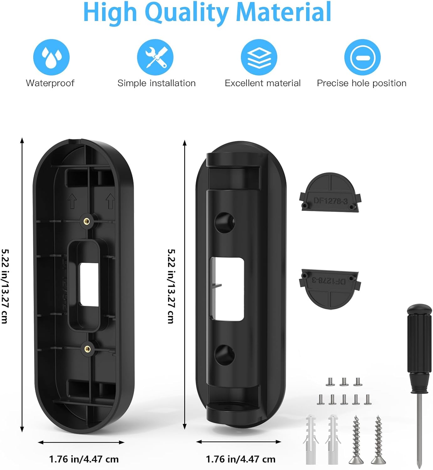 Soporte ángulo ajustable para camara Google Nest Doorbell negro