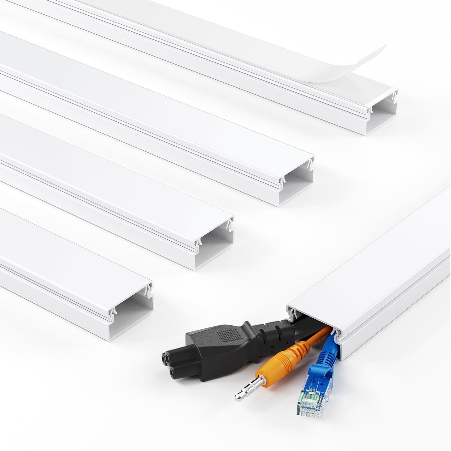 Cubiertas para cables pared 2-3 hilos 70.8pulg blanca