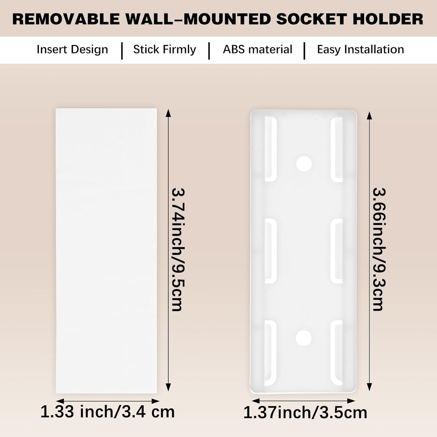 Soporte regleta autoadhesivo pared 6uds gestionador cables cocina