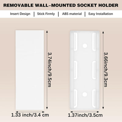 Soporte regleta autoadhesivo pared 6uds gestionador cables cocina
