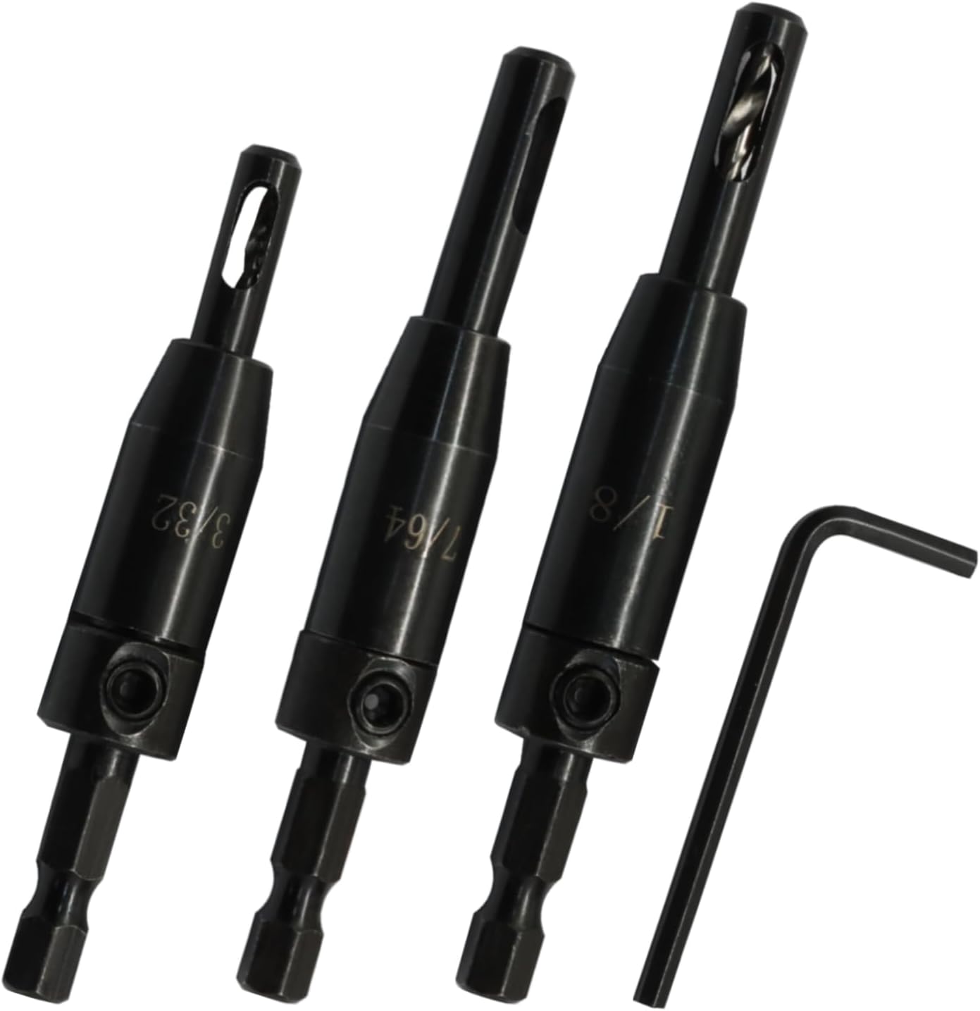 Set 3 Brocas Autocentrantes VIX 3/32-1/8 Pulg
