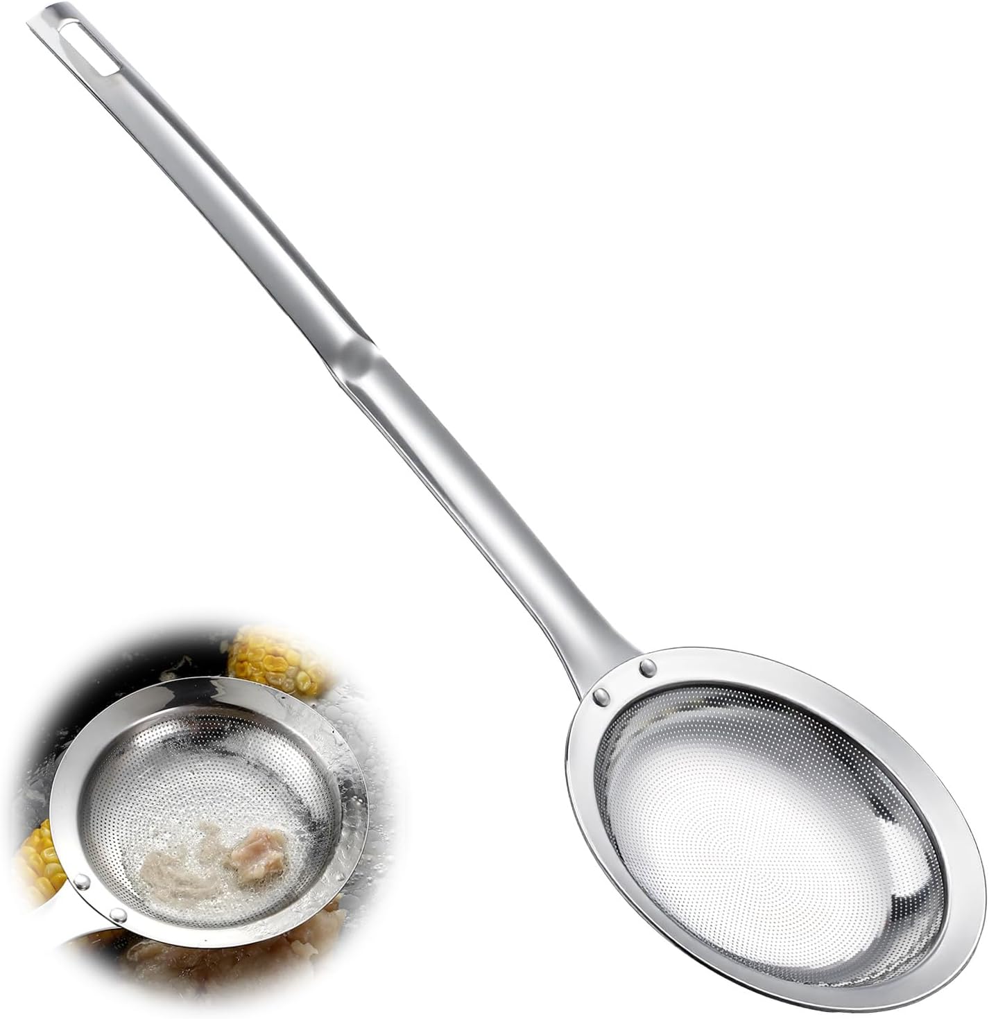 Filtro de espuma de grasa acero inoxidable con asa para freír