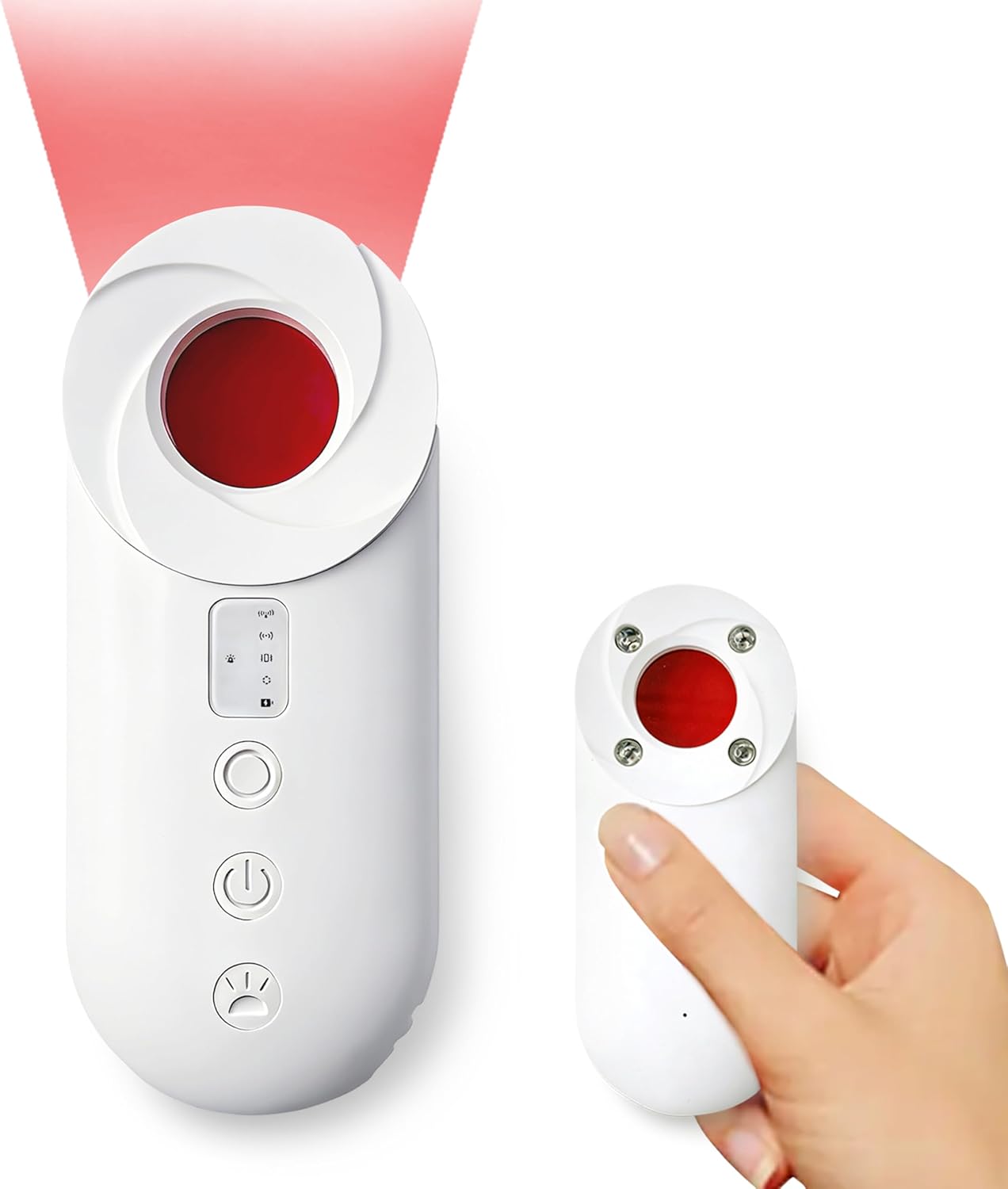 Detector cámaras ocultas con alarma vibración y linterna
