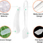 Set 300 espátulas y cucharas cosméticas plástico transparente