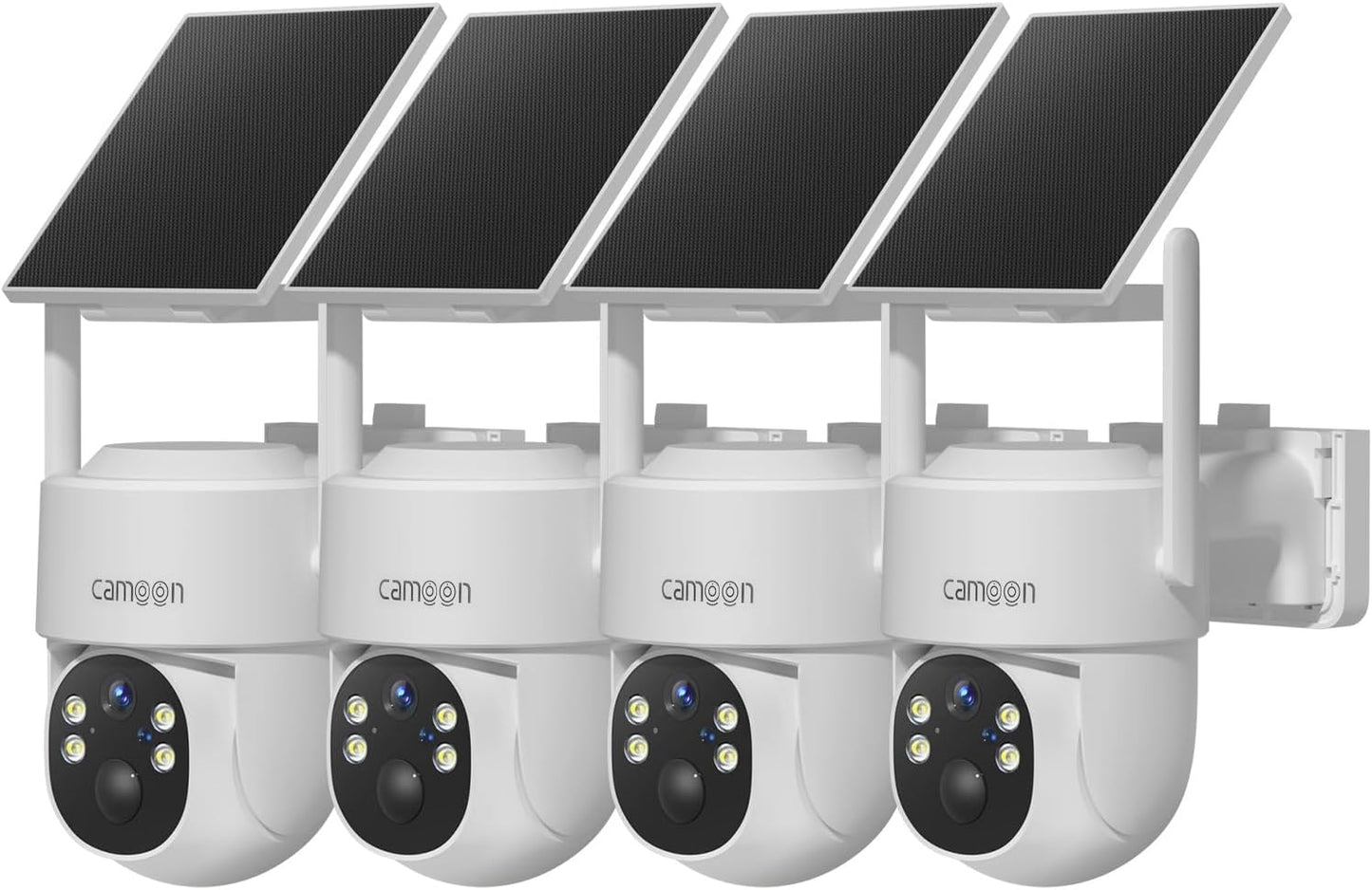 Cámaras seguridad solar 2K inalámbricas WiFi visión nocturna color