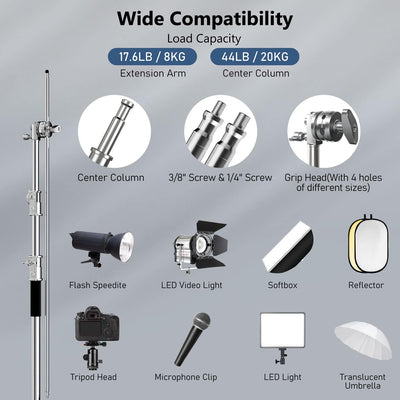 Soporte foto acero inox 10.5pies 4.2pies 2unid