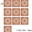 Azulejos autoadhesivos bohemios 7.87x7.87pulg 10uds cocina baño