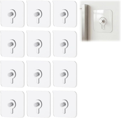 Ganchos adhesivos para cuadros pared 12 Uds