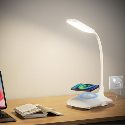 Lámpara escritorio LED carga inalámbrica control táctil