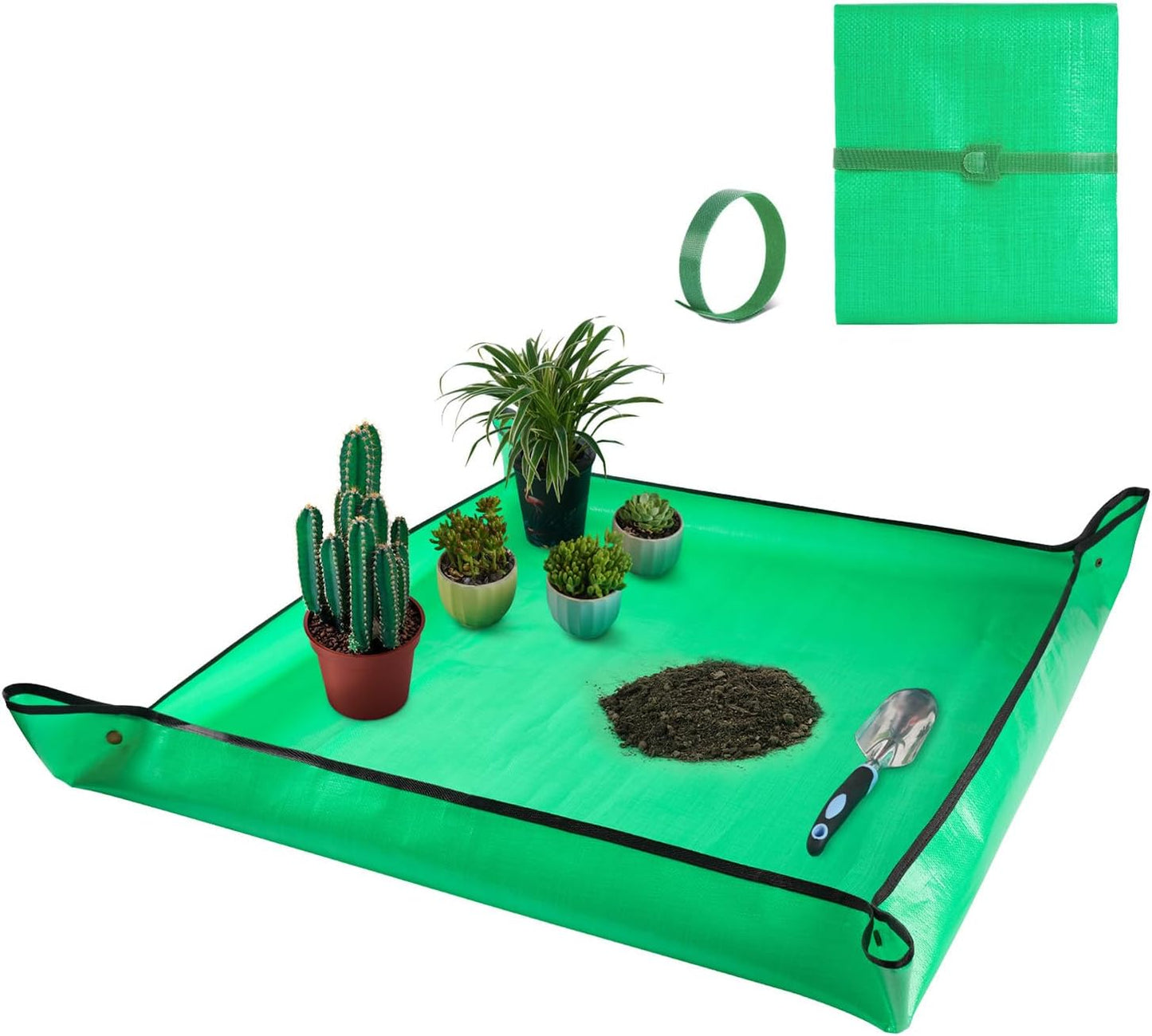 Alfombrilla impermeable para macetas suculentas portátil