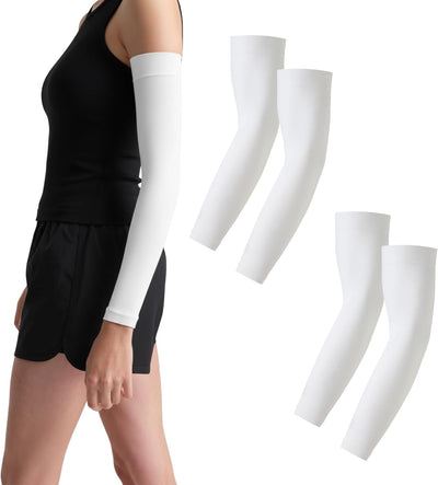 Mangas compresión UV para hombre mujer deporte sol pack 2