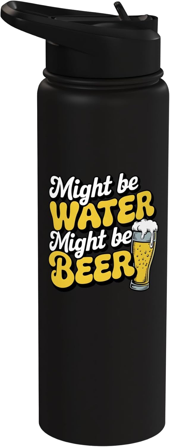 Botella de agua acero inoxidable para amantes del cerveza