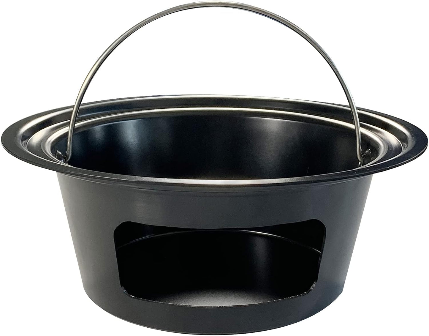 Contenedor ceniza mango plegable acero carbono
