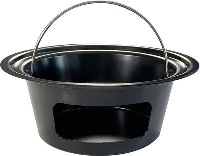Contenedor ceniza mango plegable acero carbono