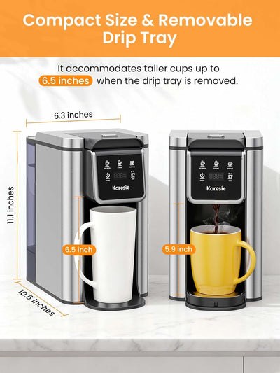 Cafetera térmica acero inox para taza K 6-14oz tanque 50oz