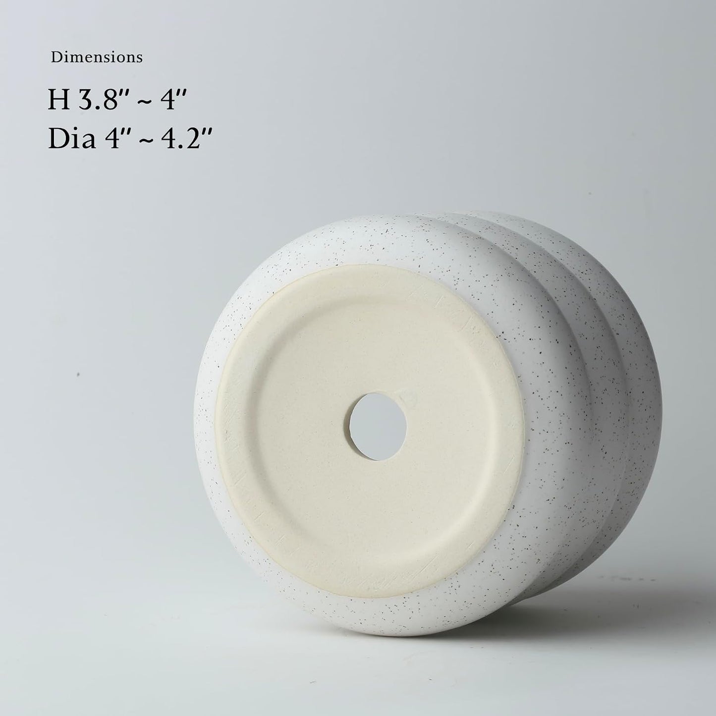 Set 4 Macetas Cerámica Suculentas 4x4pulg Decoración Hogar