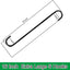 6 Ganchos S 16pulg Metal para Colgar Plantas Patio