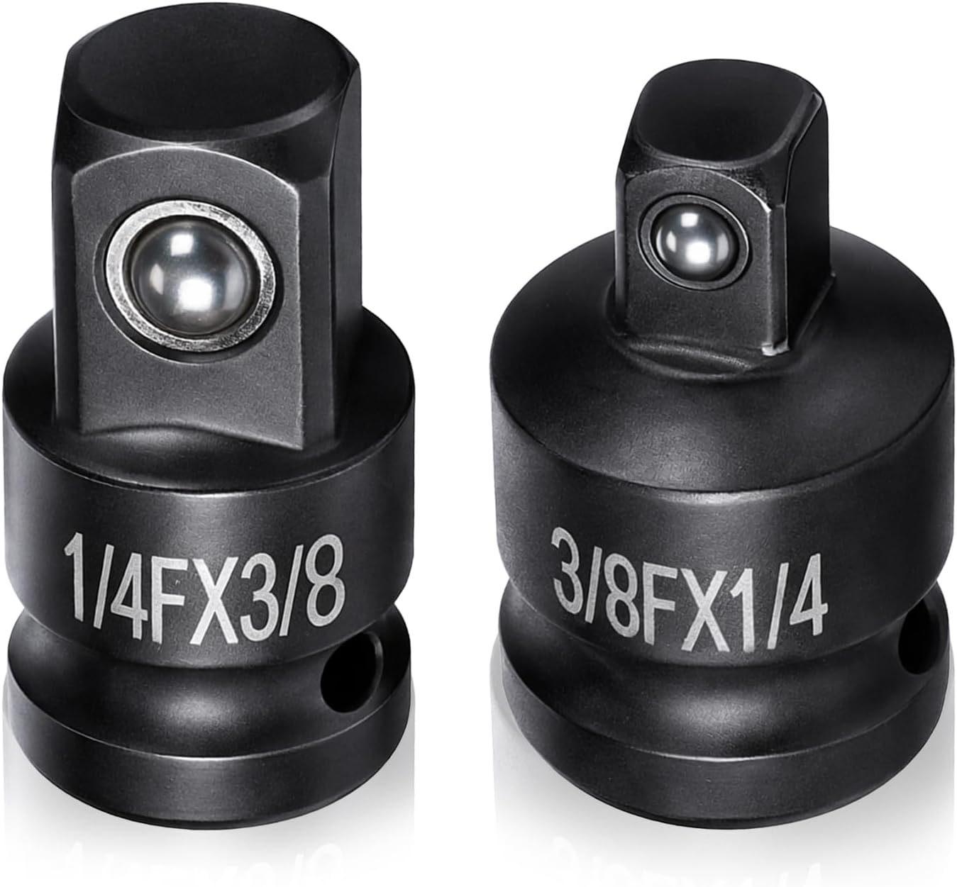 Set 2 Adaptador 3/8" hembra a 1/4" macho acero cromo vanadio