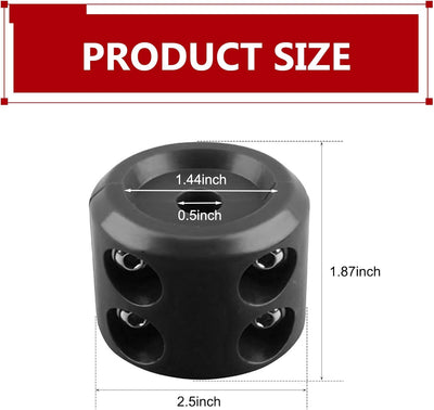 Tapón gancho cabrestante goma abs. golpes con tuercas acero inox