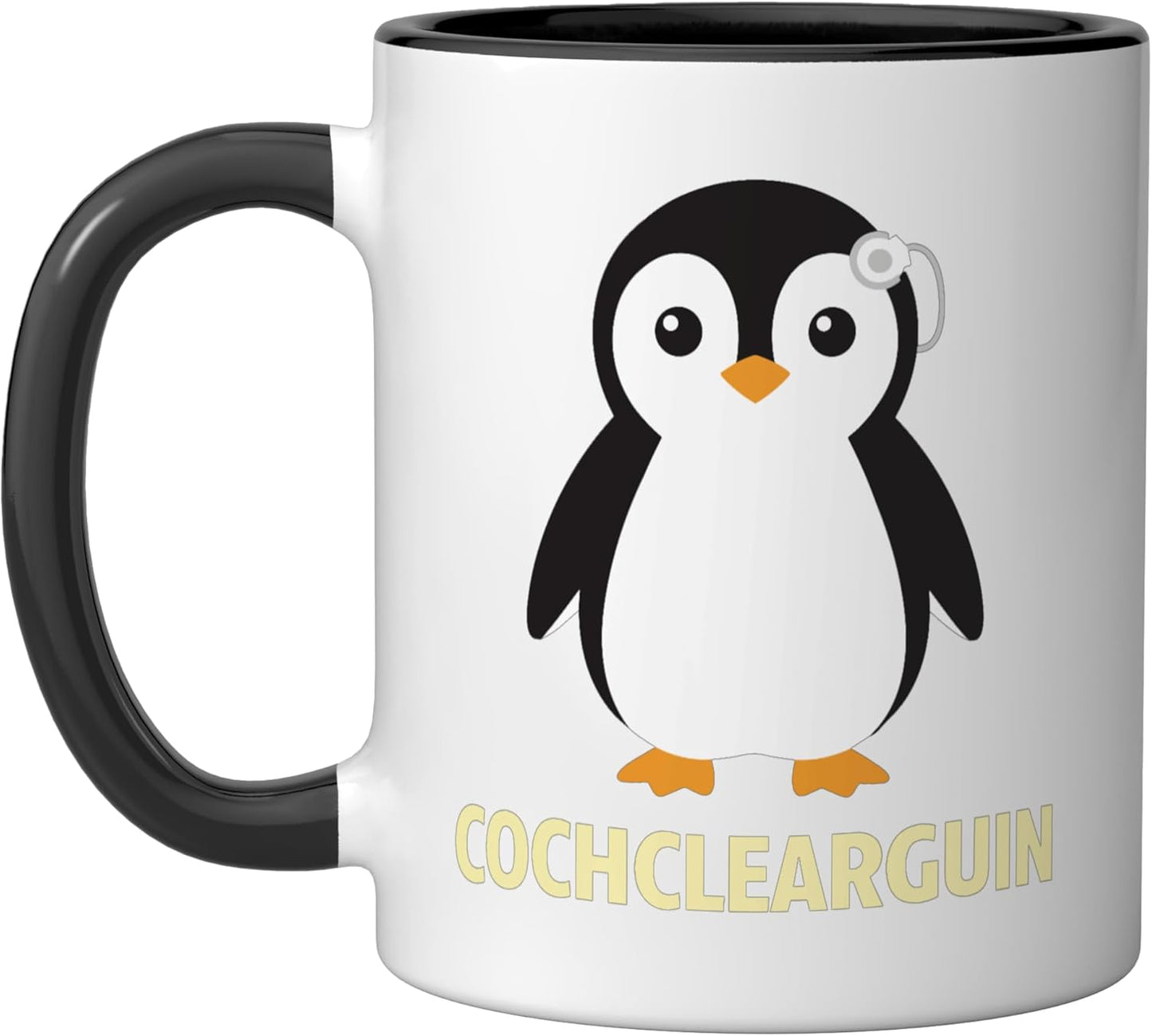 Taza cerámica Cochlear Penguin Cute para dispositivo auditivo