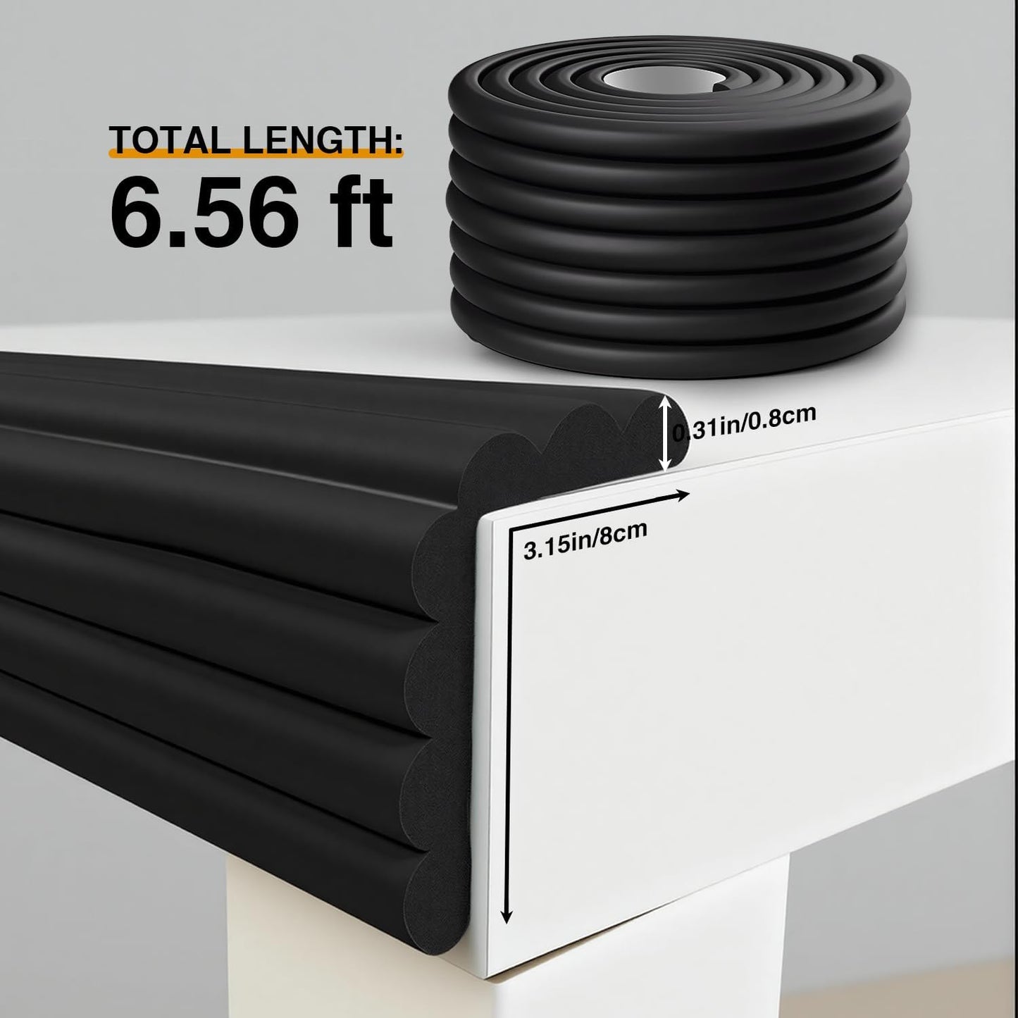 Protector Esquinas Mesa con Adhesivo Espuma Suave
