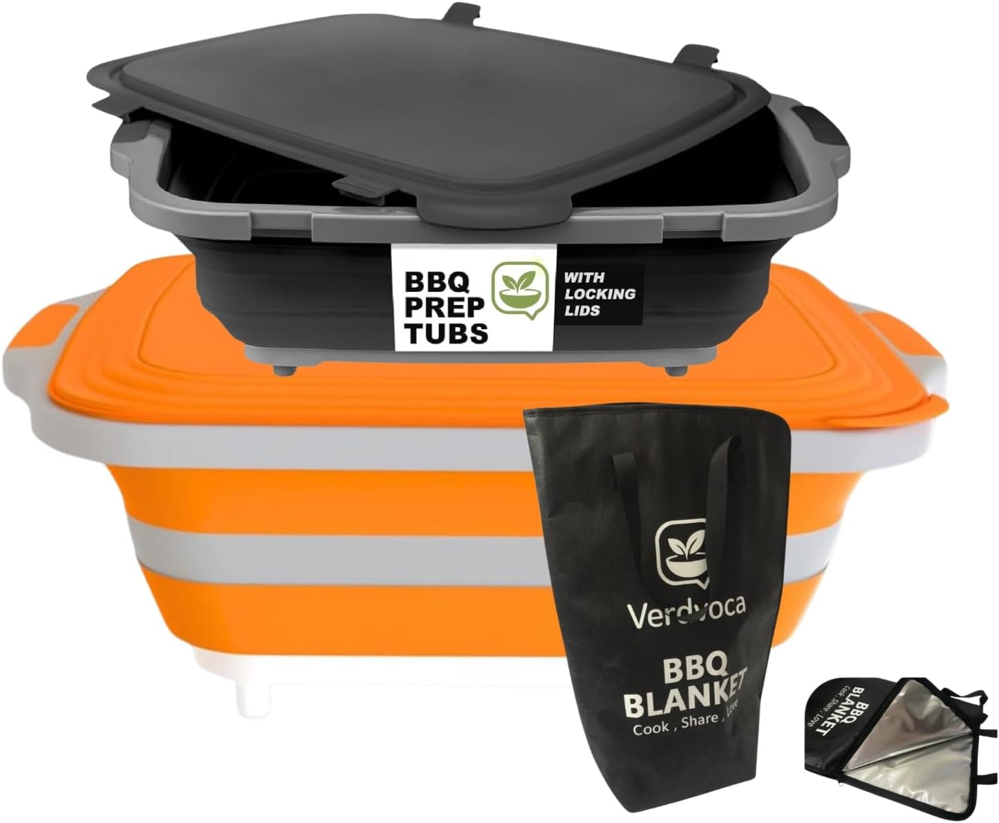 Set 2 Tubos Colapsables BBQ 30L y 16L