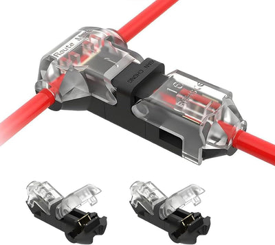 Conectores T-Tap 3 vías 1 pin 10 uds para cable 22-24 AWG