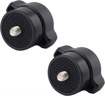 Adaptador bola 0.669pulg enchufe rótula 1/4-20 macho 2uds