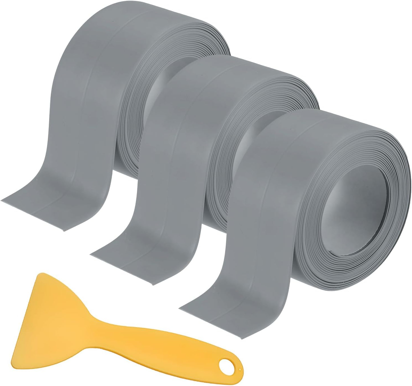 3 rollos cinta calafateo autoadhesiva impermeable gris