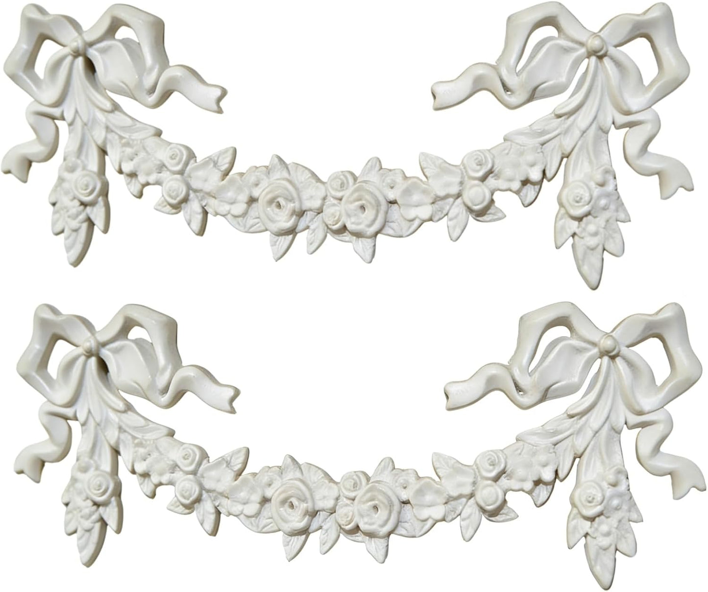 2 Pzas Apliques PVC Blanco Onlay 3D Rosa Decoración Pared