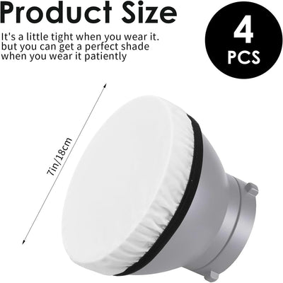 Difusor luz 2unid 7pulg softbox tela Oxford estudio fotografia