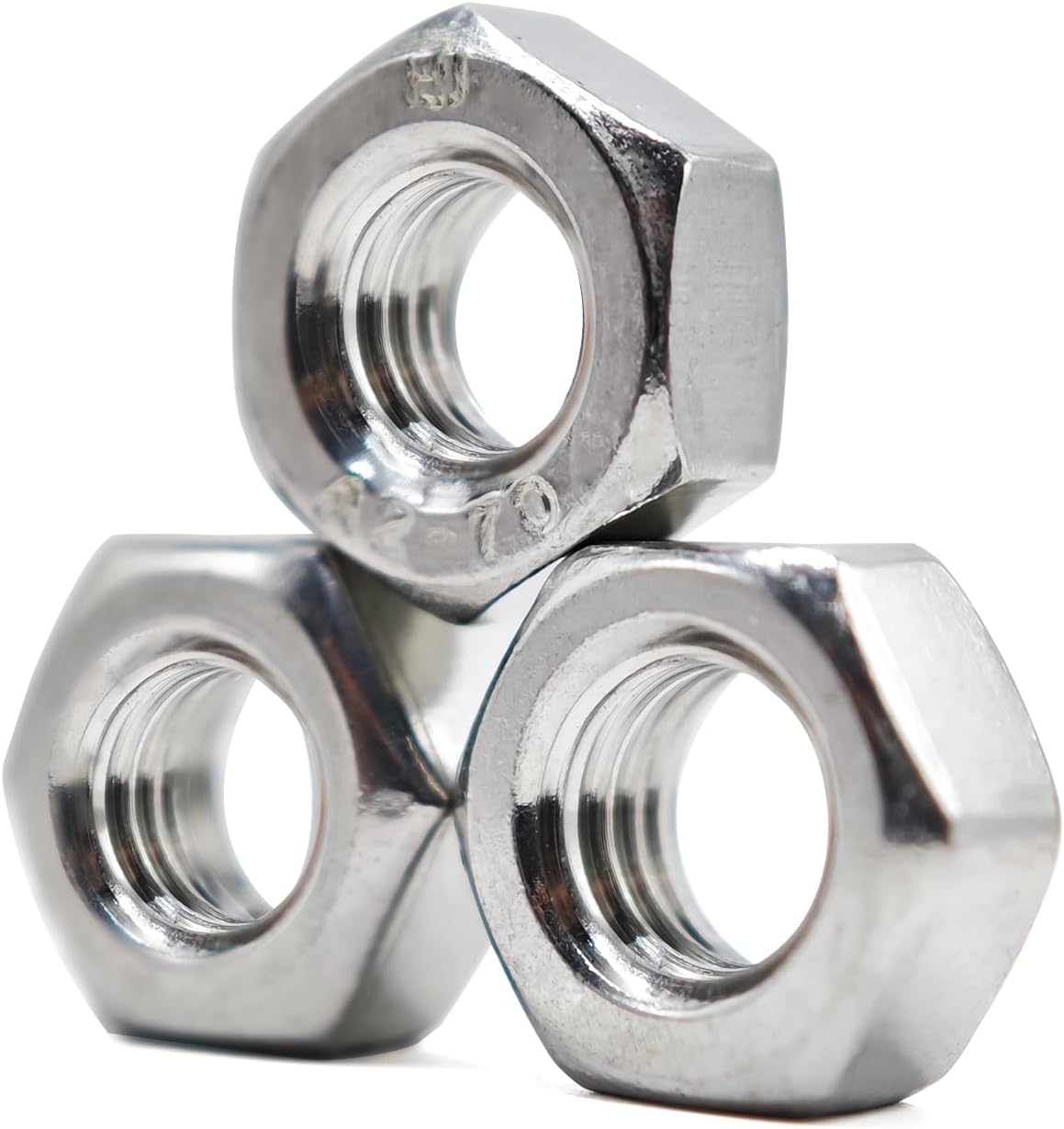 Tuerca hexagonal M10x1.5 acero inox 304 30 pzas uso general