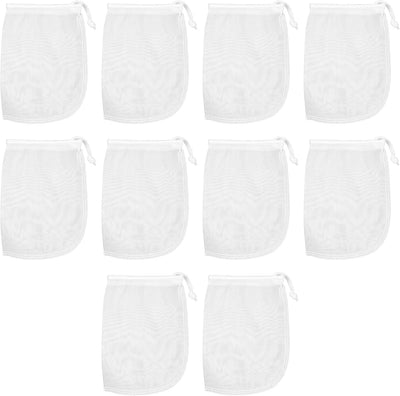 10 bolsas filtro acuario 7.5x3.6pulg 180μm reutilizables